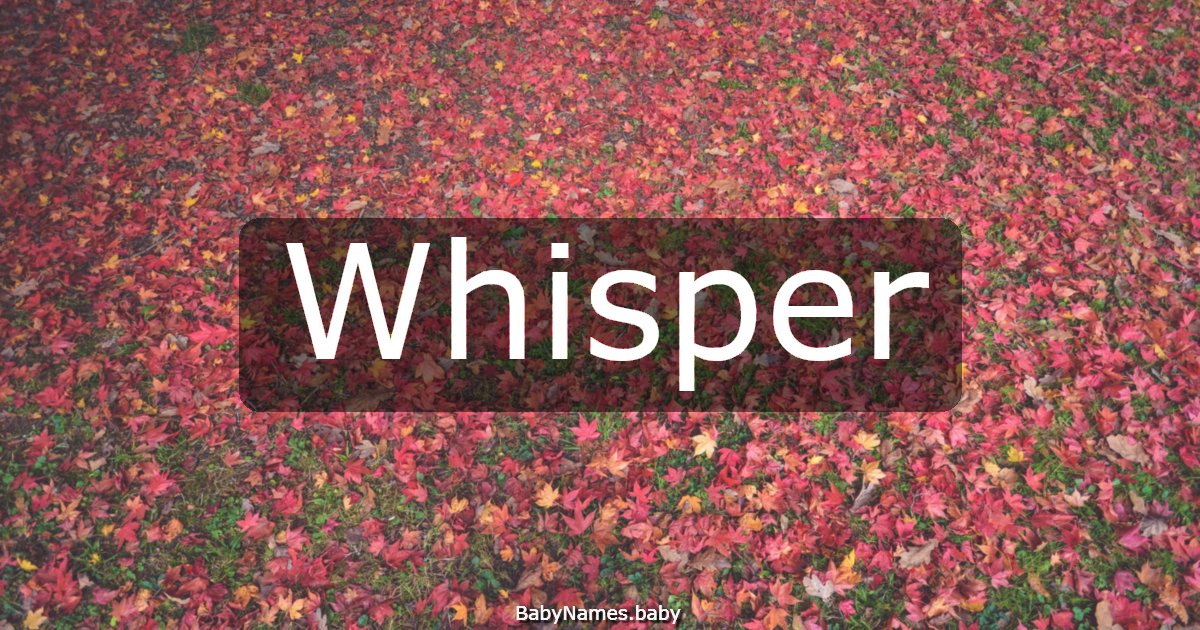 Whisper