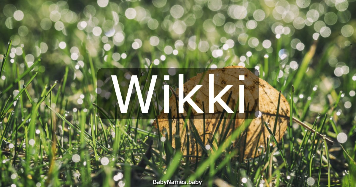 Wikki