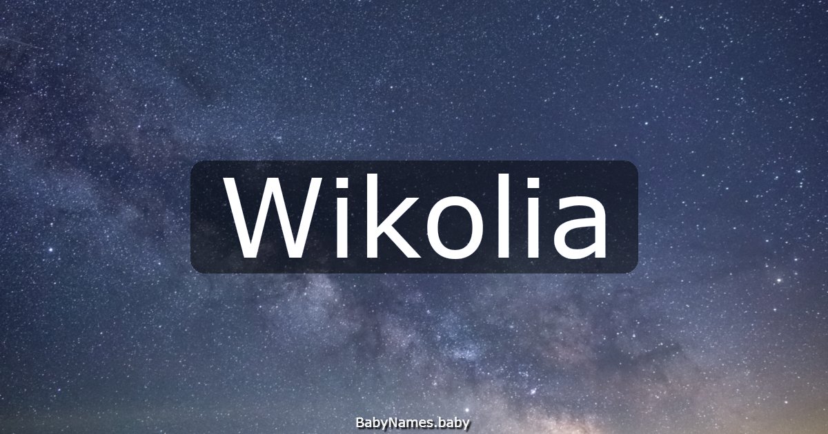 Wikolia