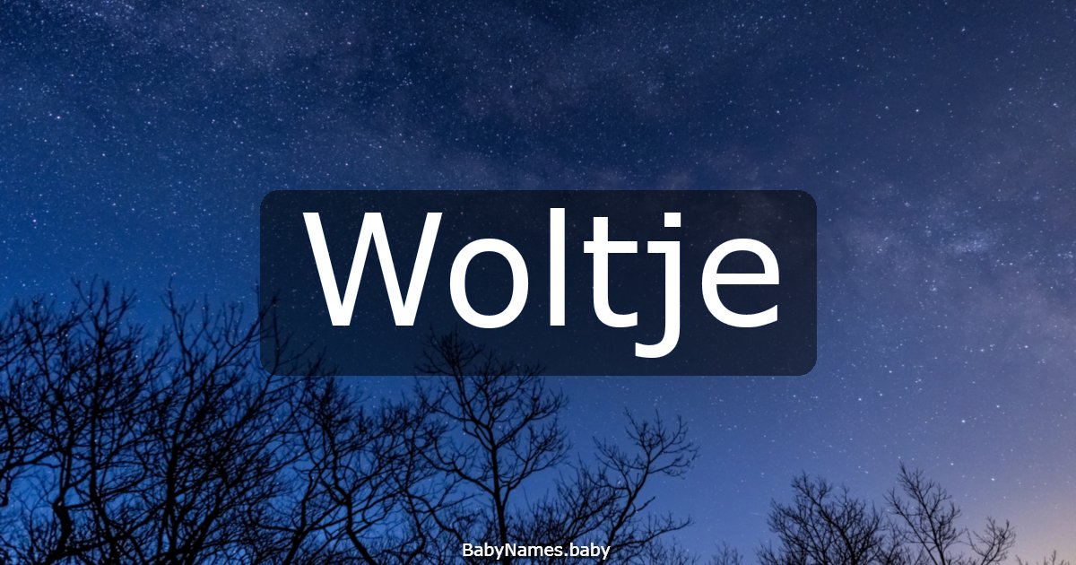 Woltje