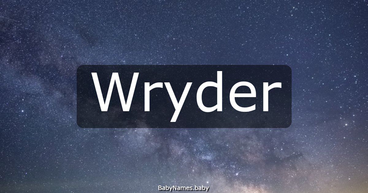 Wryder