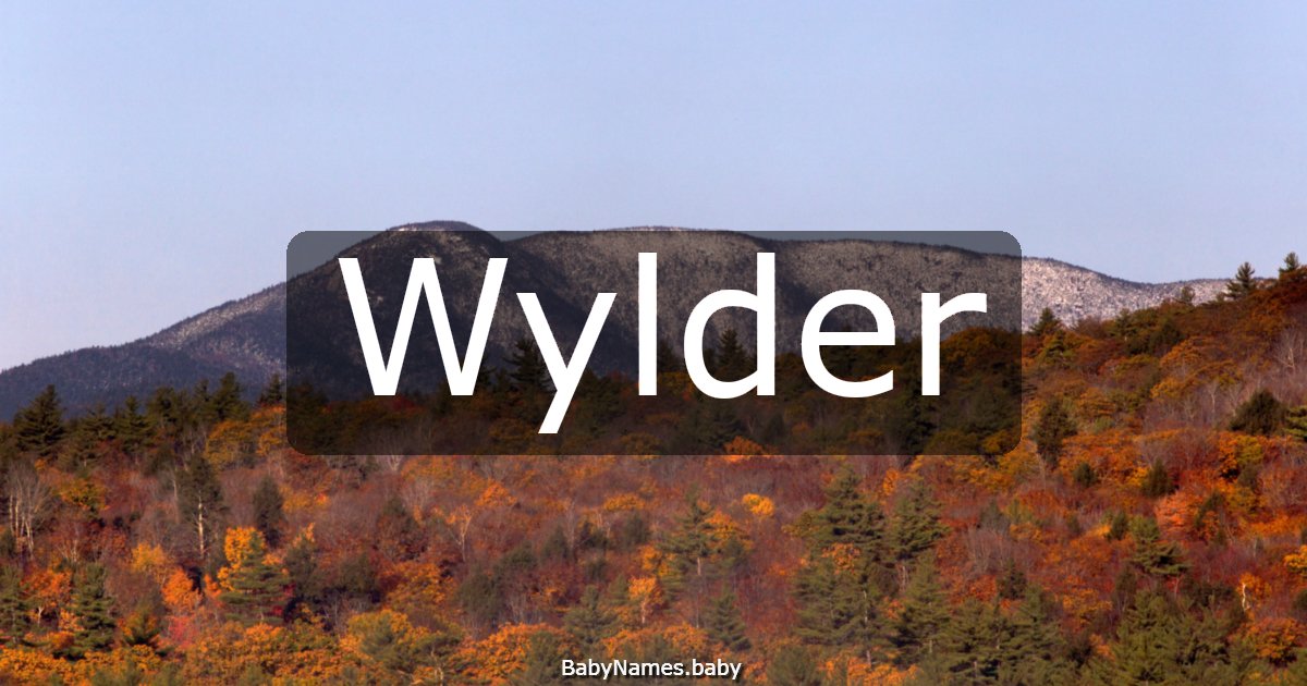 Wylder