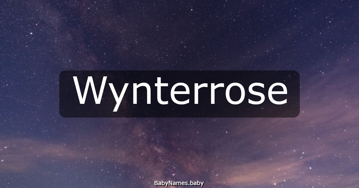 Wynterrose
