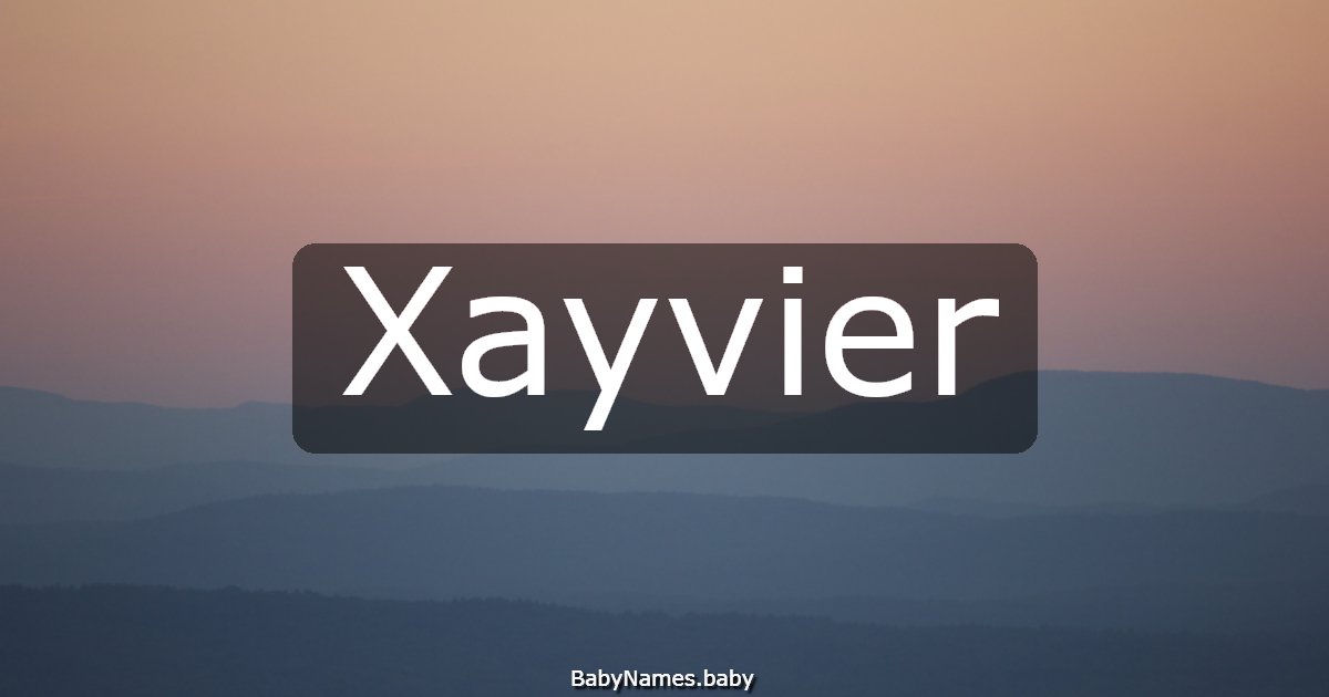 Xayvier