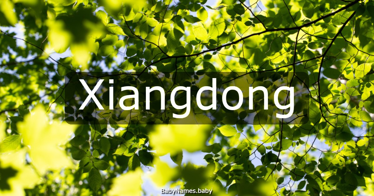 Xiangdong