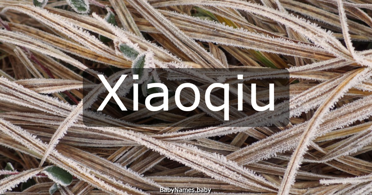 Xiaoqiu