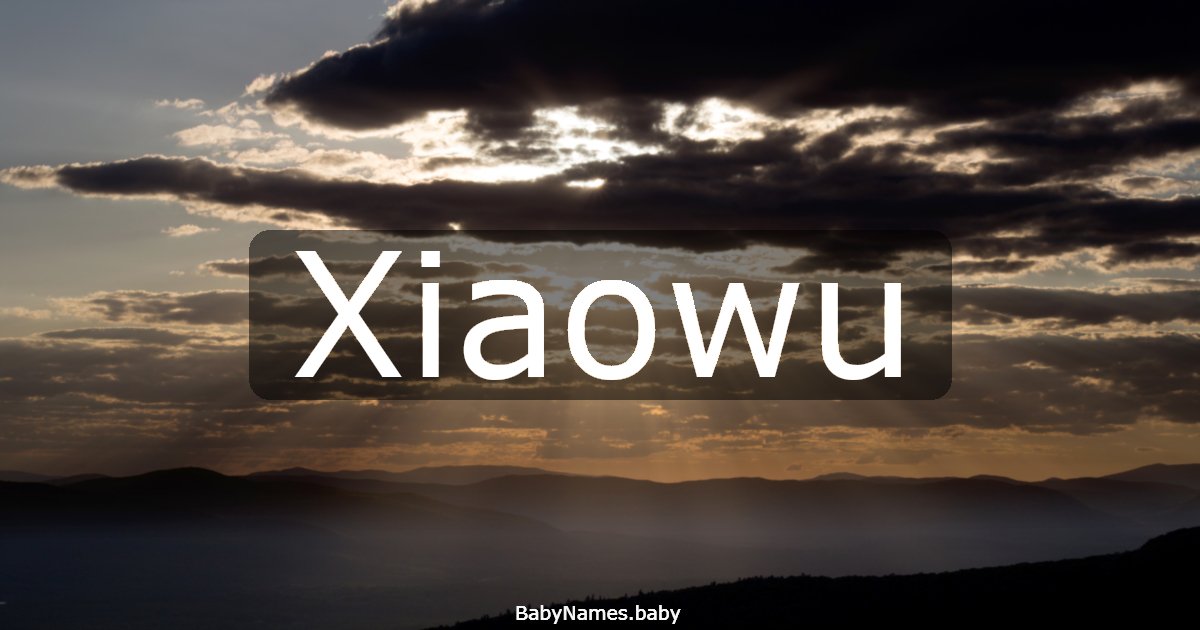 Xiaowu