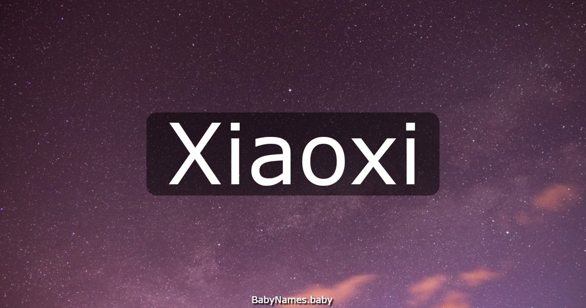 Xiaoxi