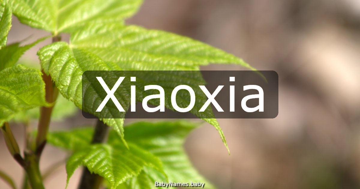Xiaoxia