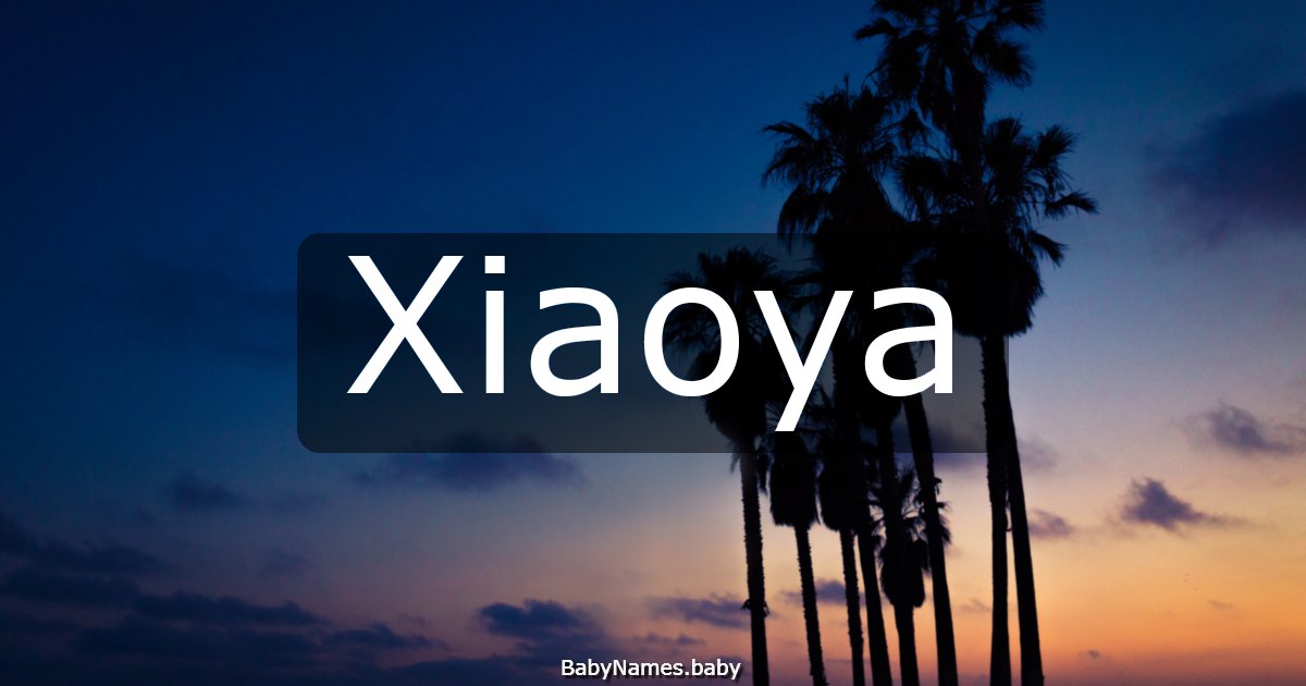 Xiaoya