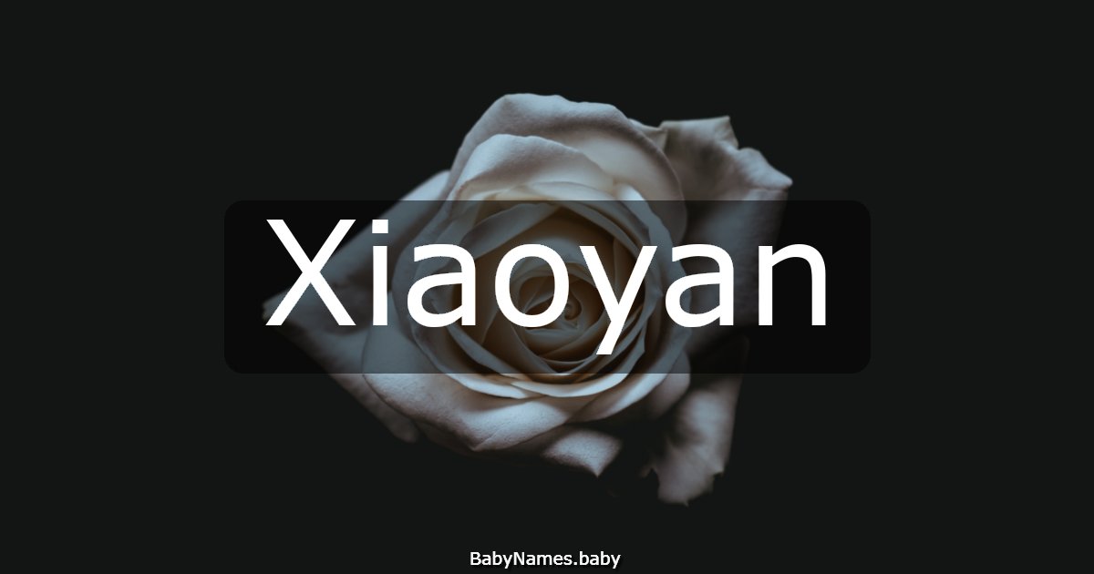 Xiaoyan