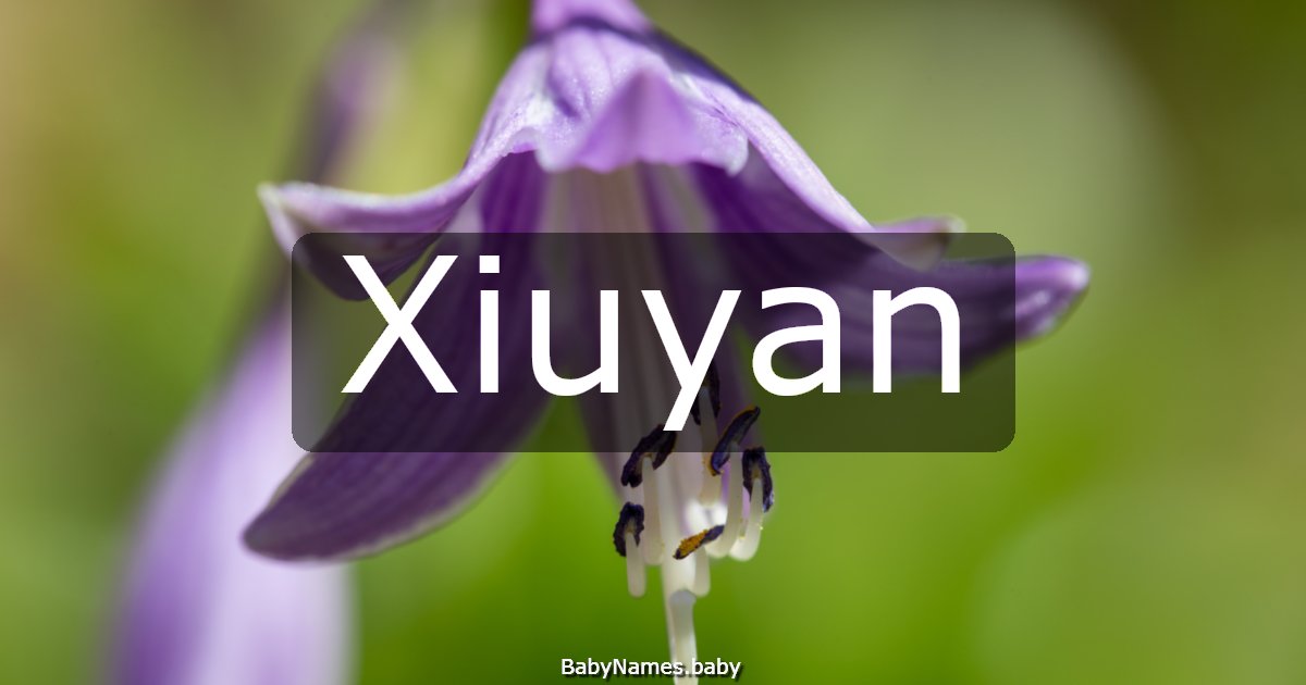 Xiuyan