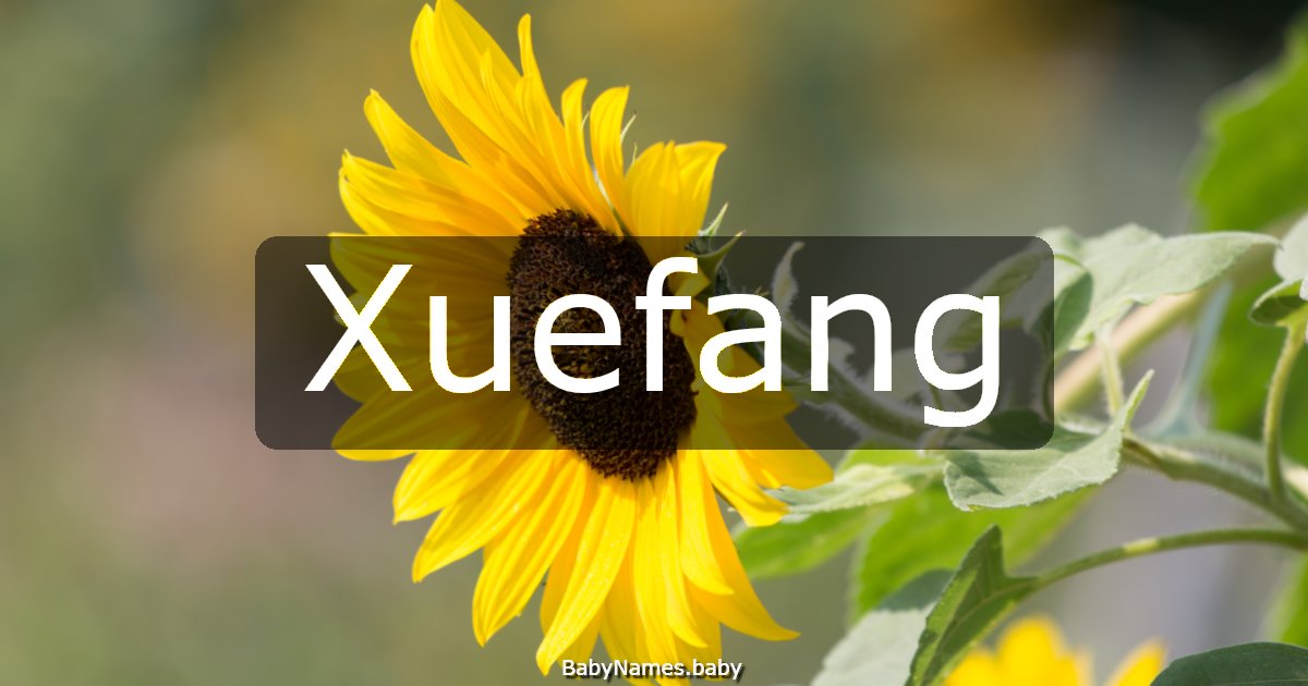 Xuefang