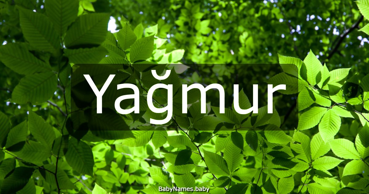 Yağmur
