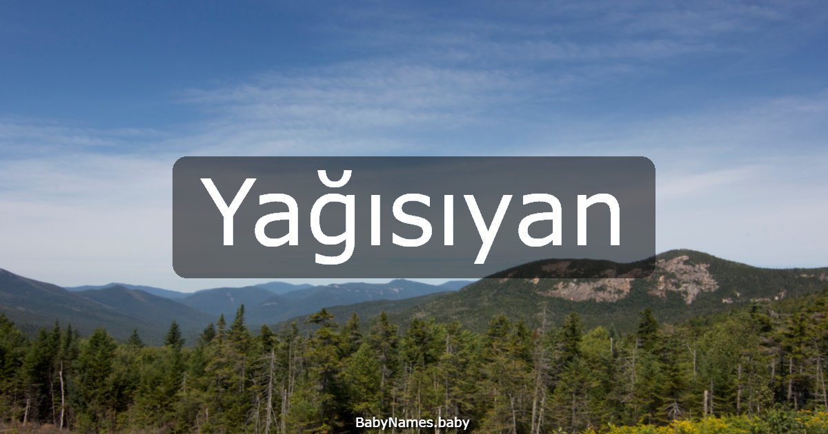 Yağısıyan