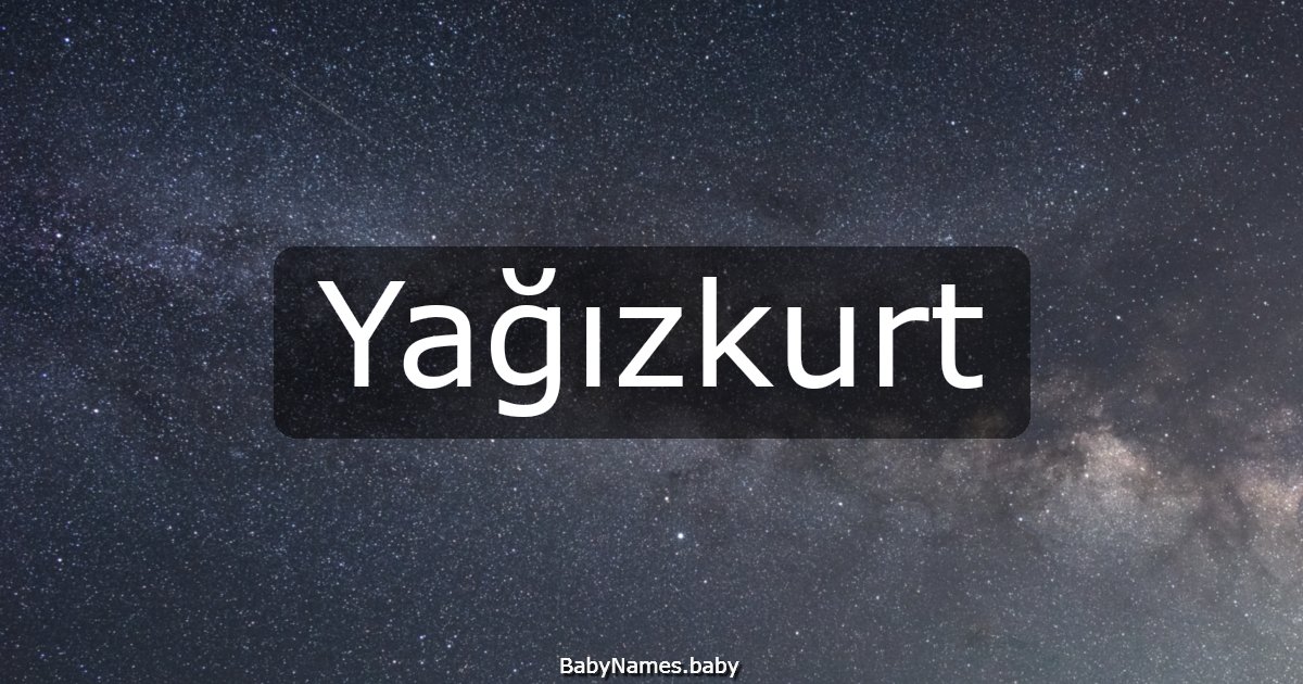 Yağızkurt