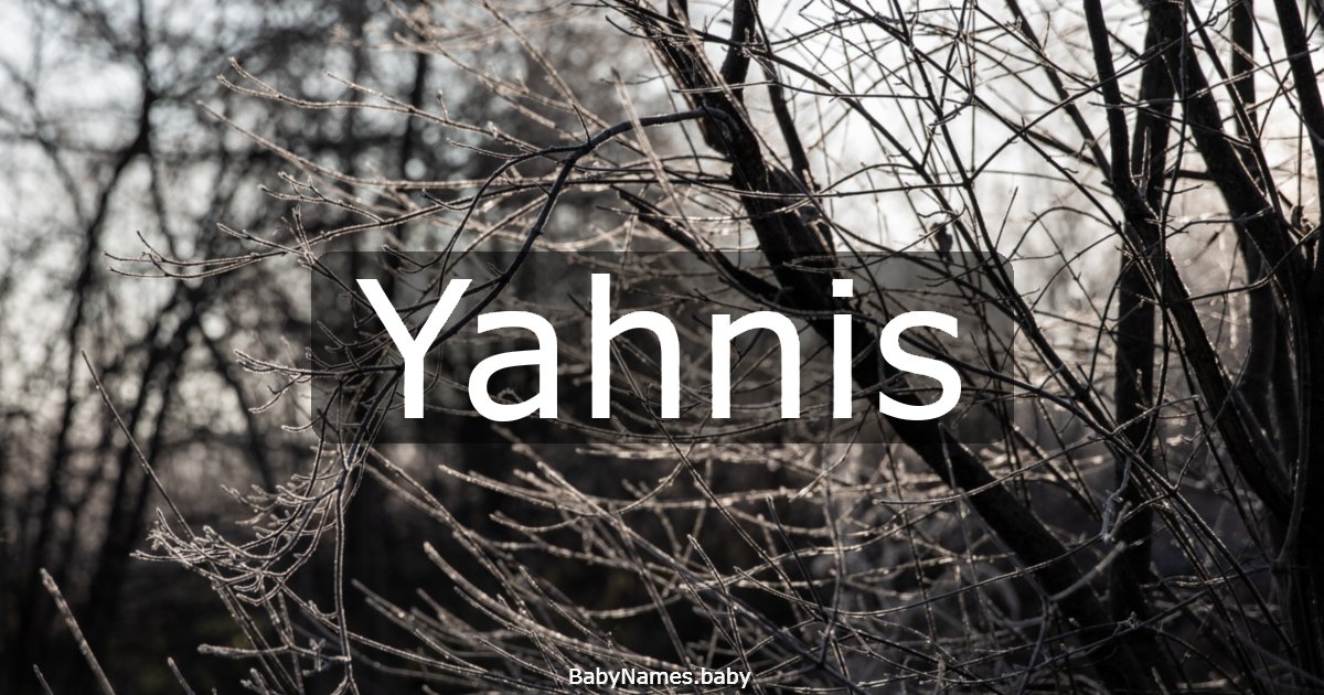 Yahnis