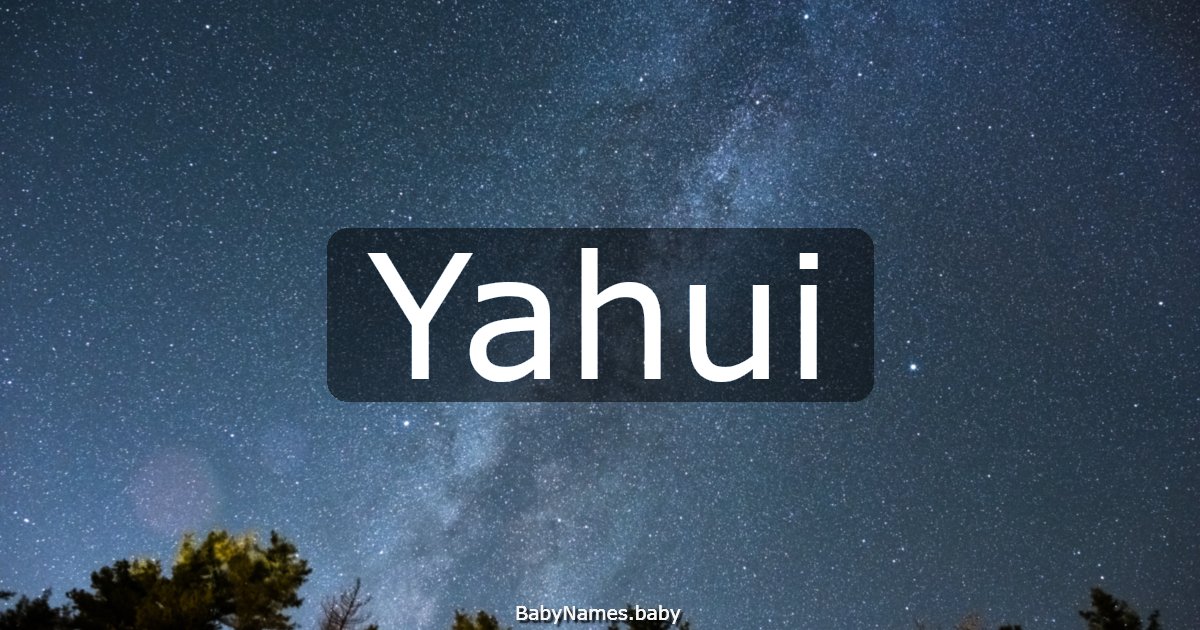 Yahui