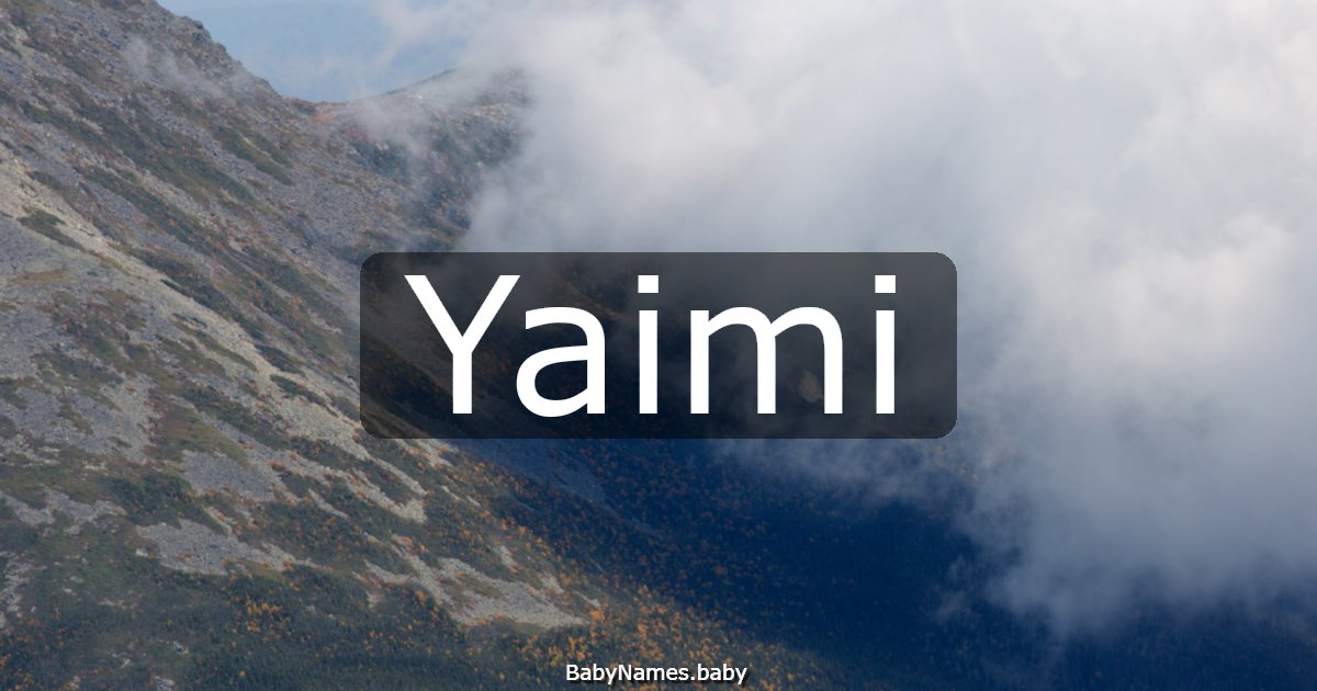 Yaimi