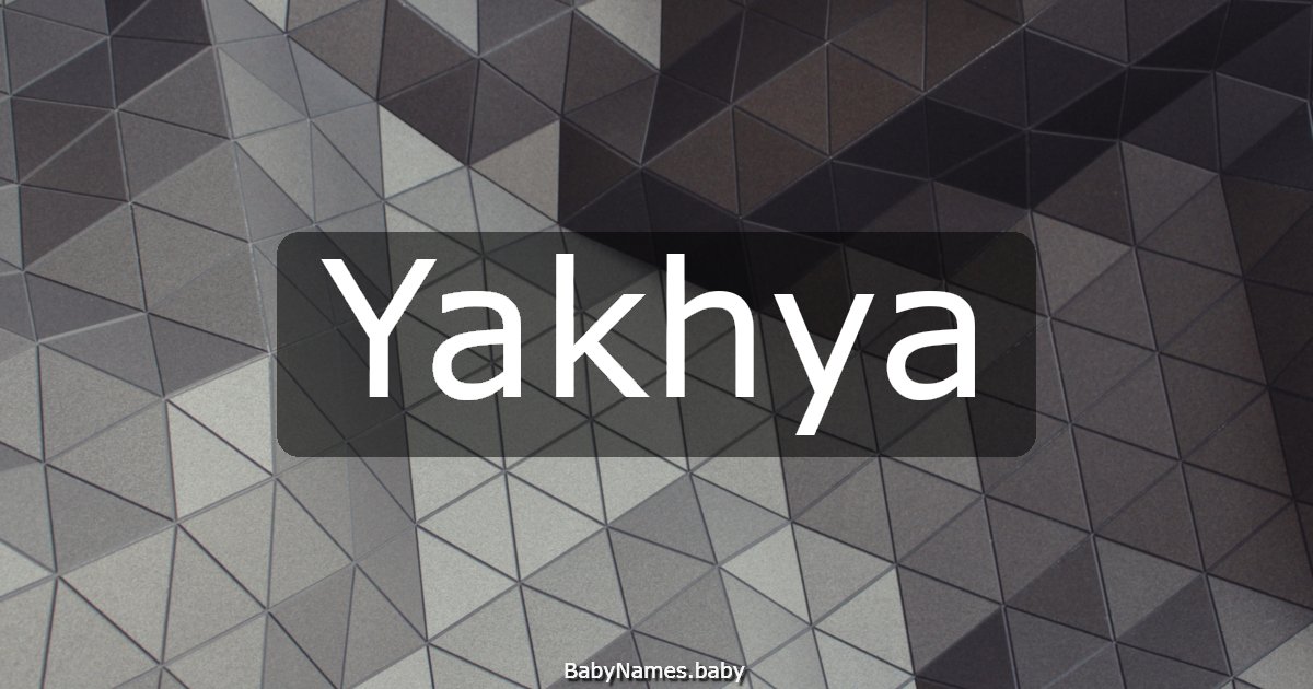 Yakhya