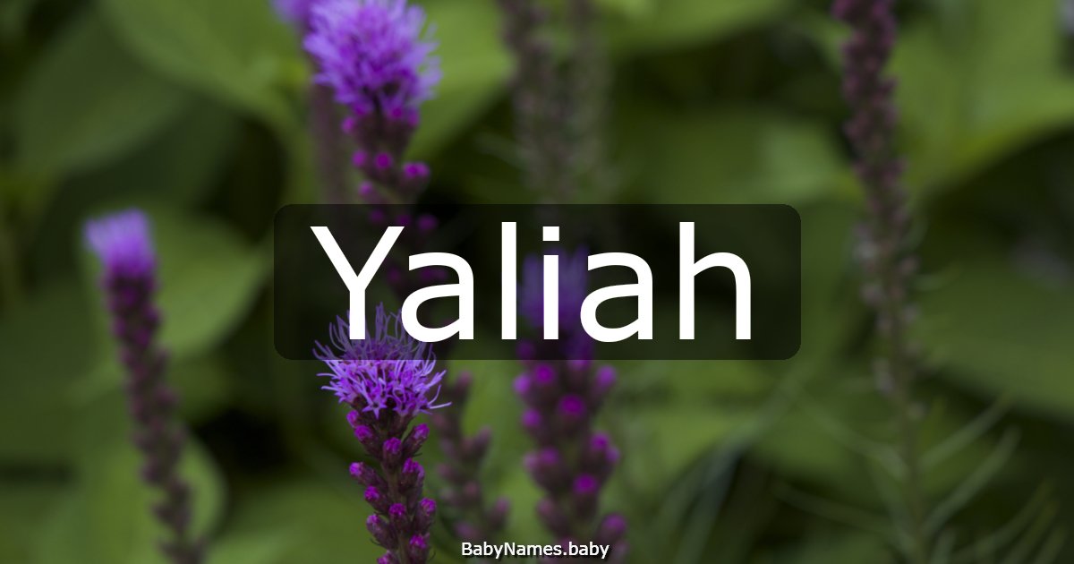 Yaliah
