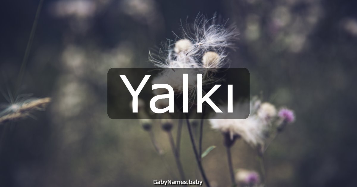 Yalkı