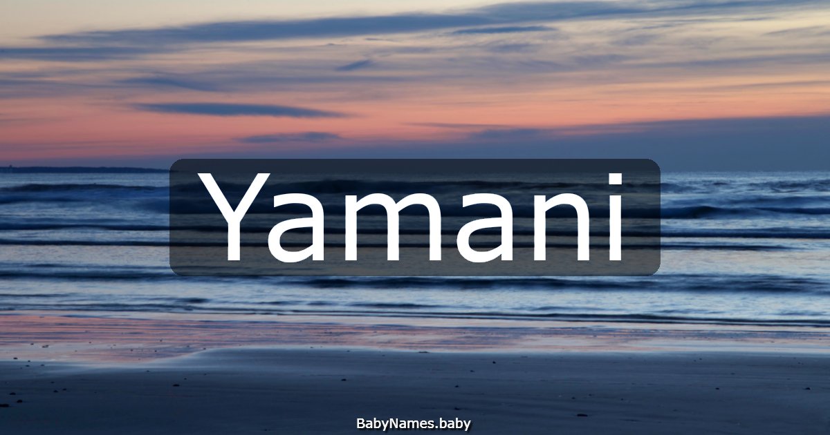 Yamani