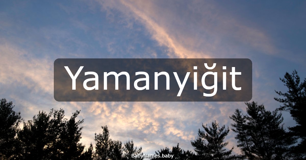 Yamanyiğit
