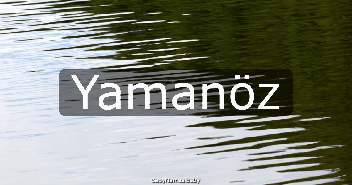 Yamanöz