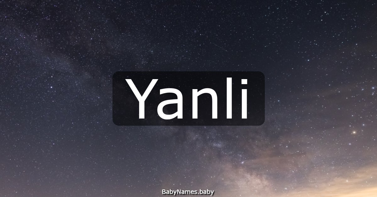 Yanli