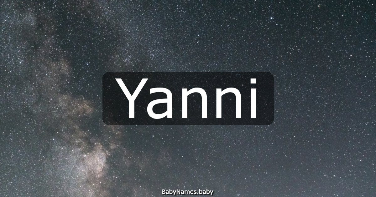 Yanni