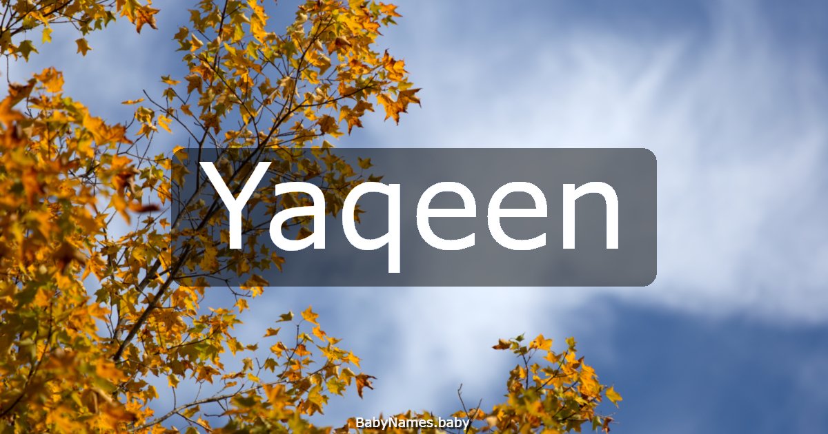 Yaqeen