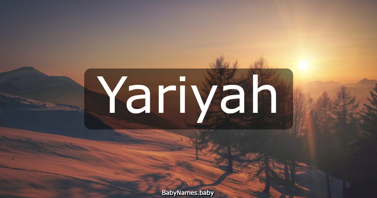 Yariyah