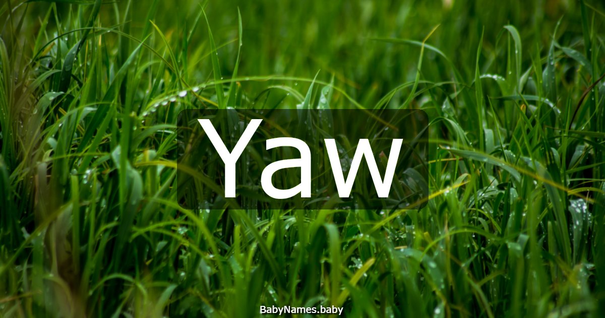 Yaw
