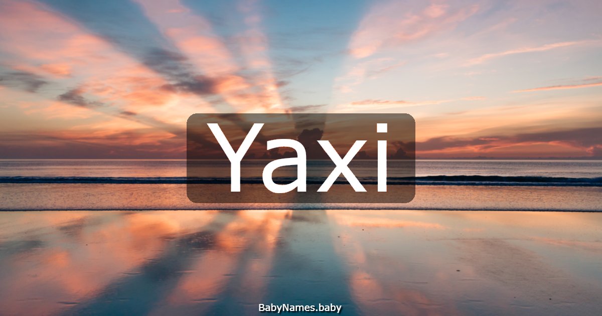 Yaxi