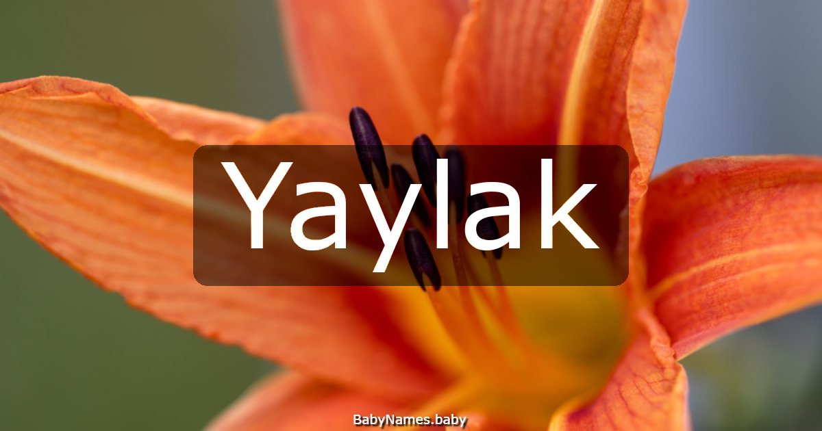 Yaylak