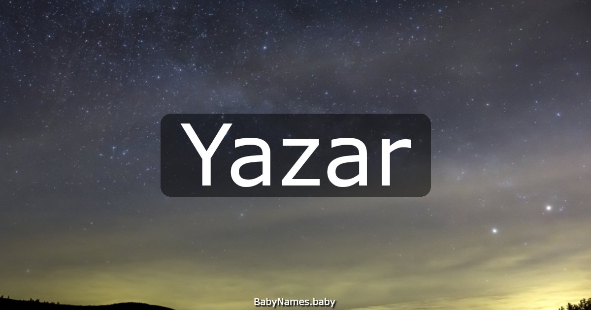 Yazar