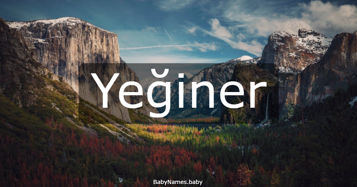 Yeğiner
