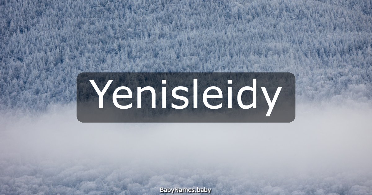 Yenisleidy