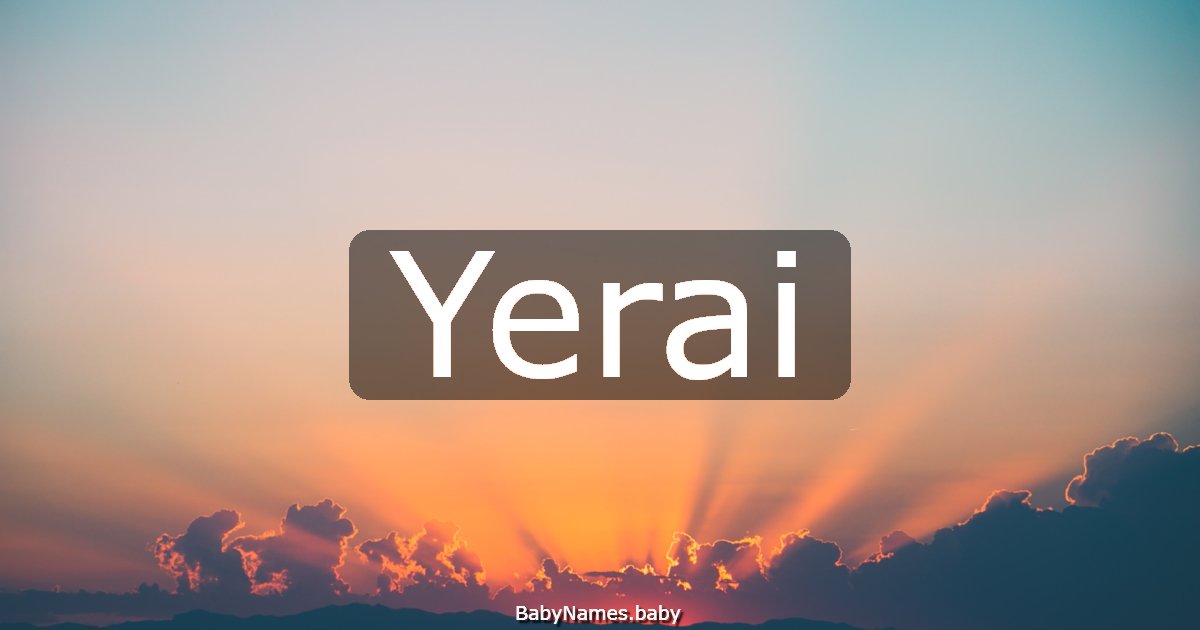 Yerai