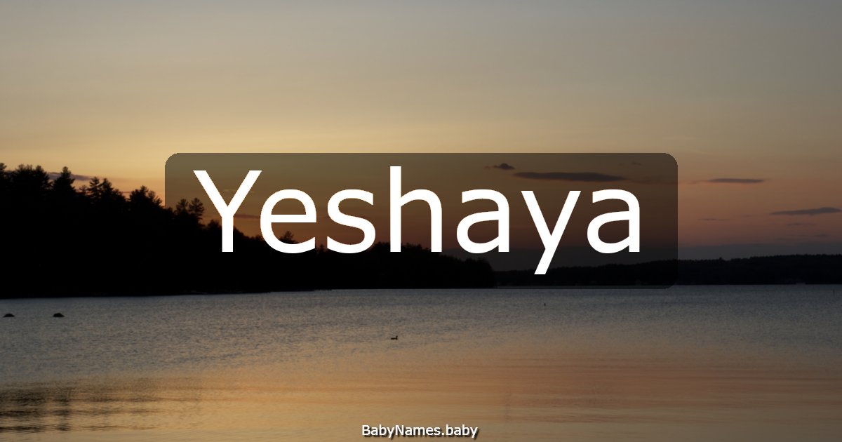 Yeshaya
