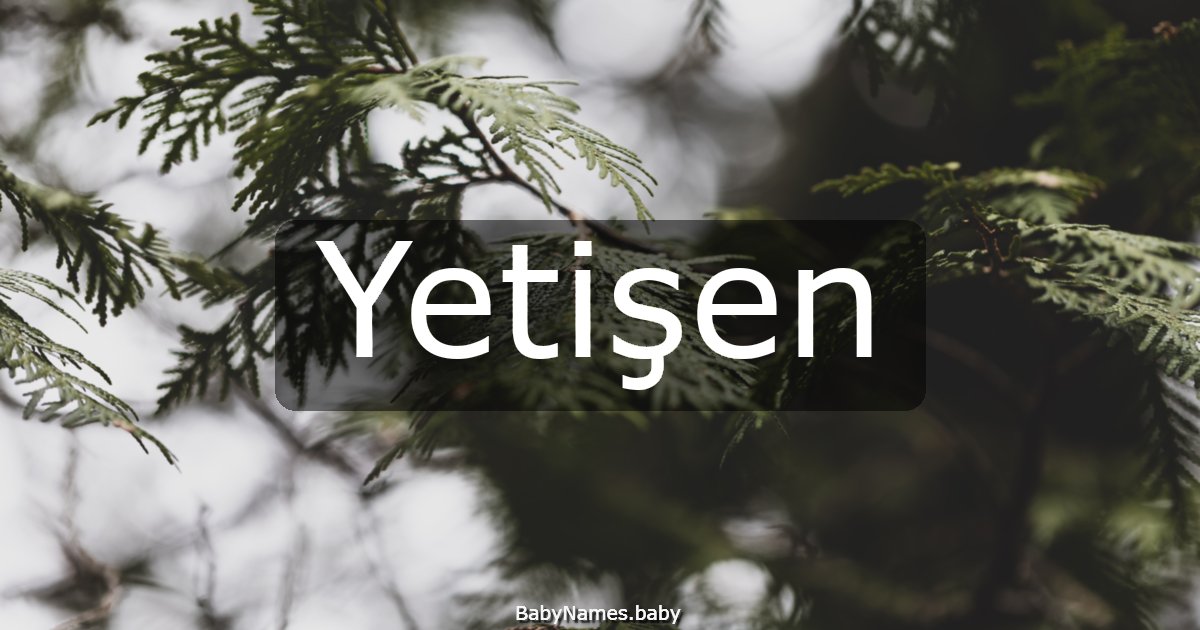 Yetişen
