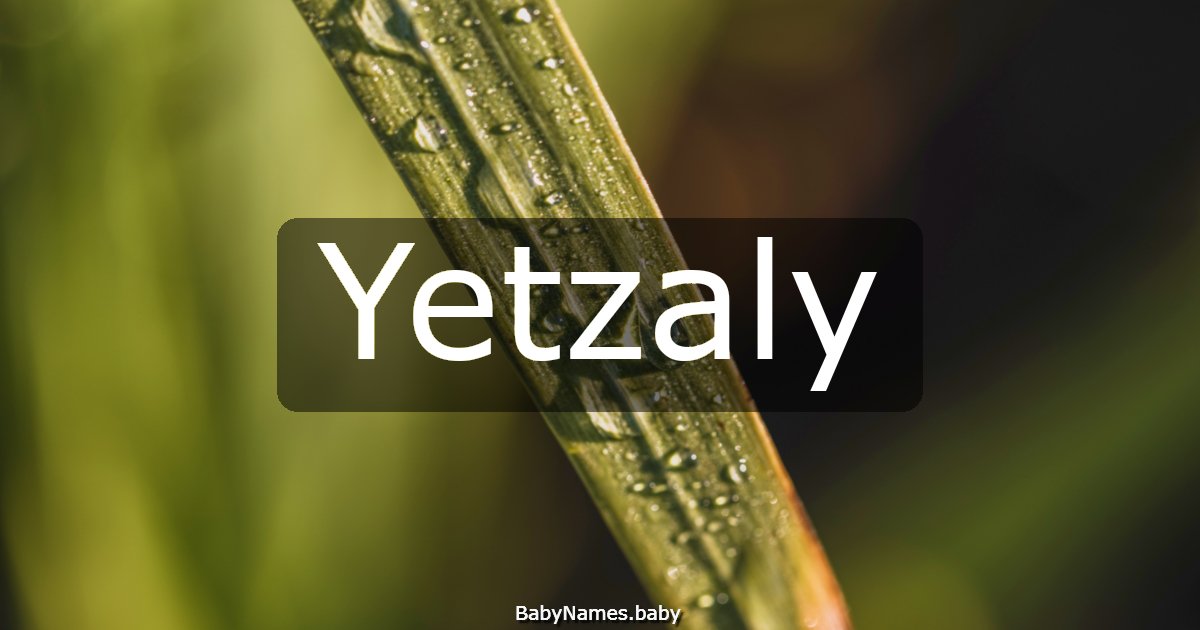 Yetzaly