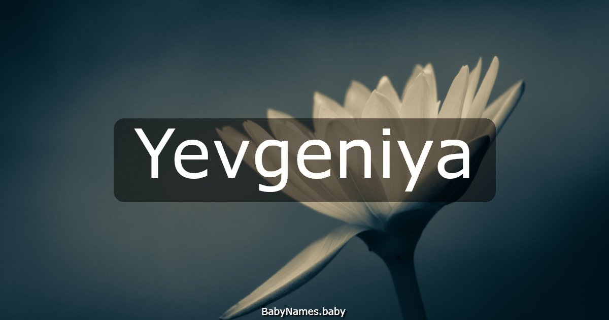 Yevgeniya