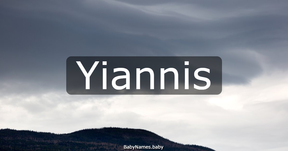 Yiannis