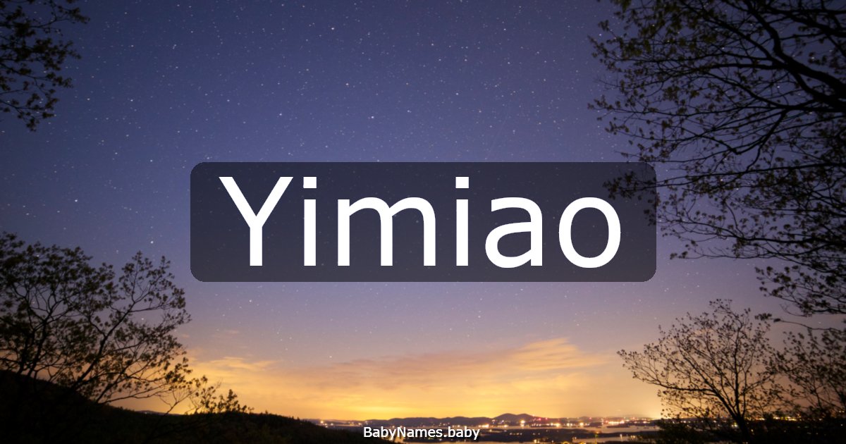 Yimiao
