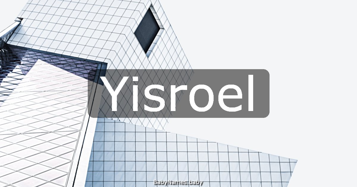 Yisroel