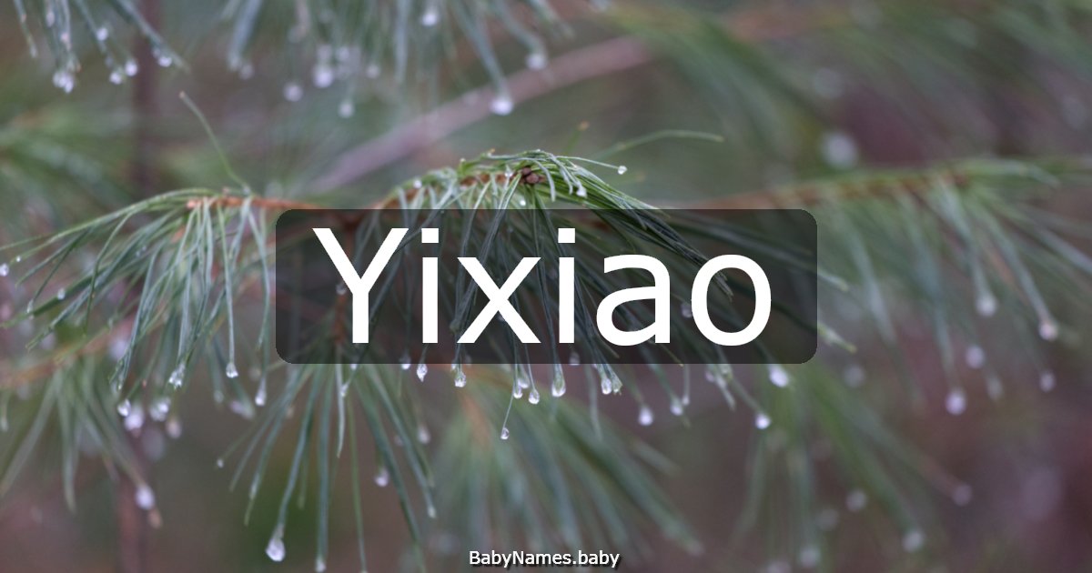 Yixiao