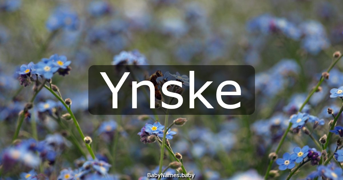 Ynske