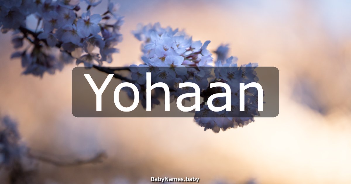 Yohaan